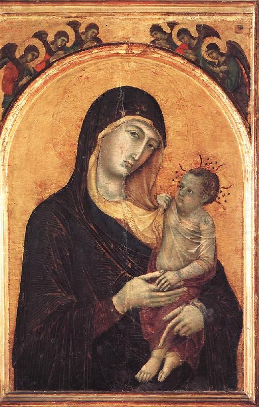 Madonna and Child with Six Angels dfg, Duccio di Buoninsegna